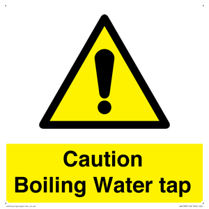 Caution Boiling Water Tap